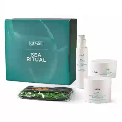 GUAM SEA RITUAL COFANETTO 1 MASCHERA CORPO RASSODANTE 500 ML + 1 OLIO CORPO NUTRIENTE 200 ML + 1 SCRUB GEL ESFOLIANTE CORPO 250 ML + 1 TELO OMAGGIO