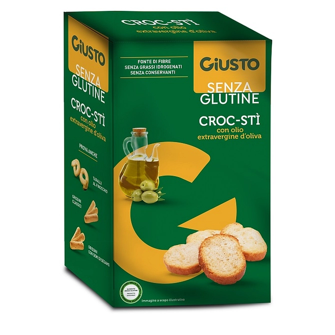 Giusto Senza Glutine Croc Sti' Con Olio Extravergine D'oliva 100 G