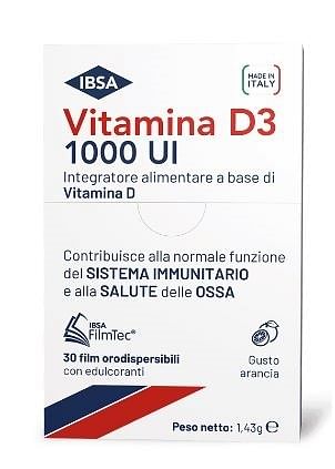 Vitamina D3 Ibsa 1000 Ui 30 Film Orodispersibili