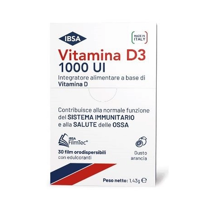 Vitamina D3 Ibsa 1000 Ui 30 Film Orodispersibili