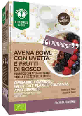 PROBIOS BIO AVENA BOWL FRUTTI DI BOSCO PORRIDGE CON AVENA INTEGRALE 400 G