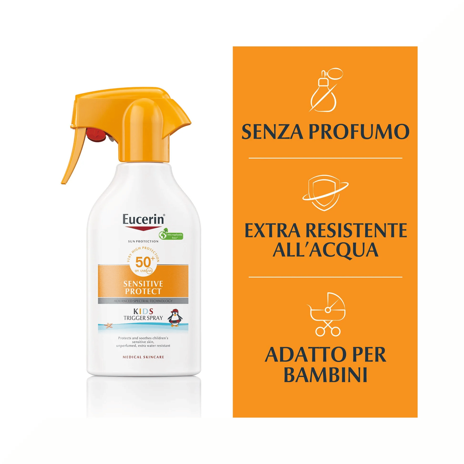 EUCERIN SUN KIDS SENSITIVE PROTECT SPF50+ TRIGGER SPRAY 250 ML