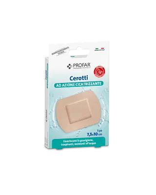 CEROTTO ACIDO IALURONICO AZIONE CICATRIZZANTE PROFAR 7,5X10 CM 5 PEZZI CEROTTO ACIDO IALURONICO AZIONE CICATRIZZANTE PROFAR 7,5X10 CM 5 PEZZI