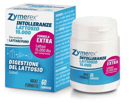 ZYMEREX INTOLLERANZE LATTOSIO 15000 60 COMPRESSE SENZA GLUTINE SENZA LATTOSIO