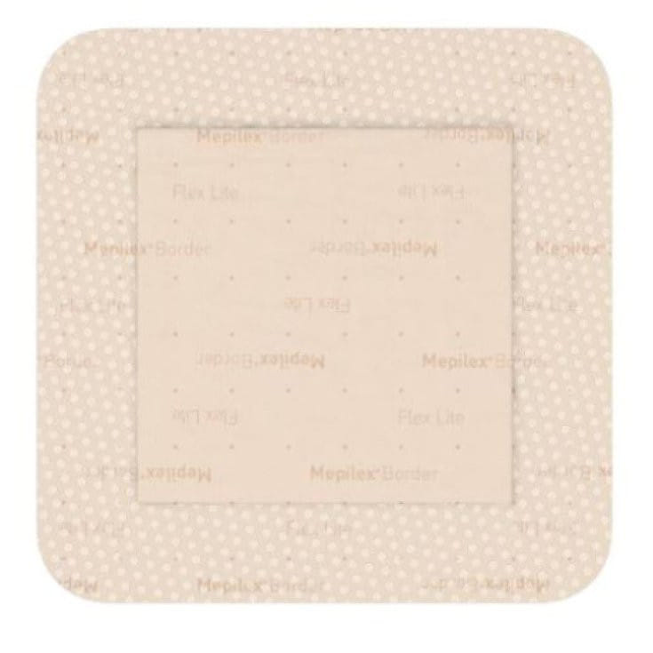 MEDICAZIONE IN SCHIUMA DI POLIURETANO MEPILEX BORDER FLEX LITE 7,5X7,5 CM 5 PEZZI