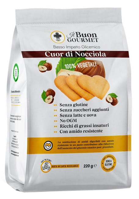 Il Buon Gourmet Cuor Di Nocciola Biscotti 220 G