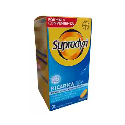 Supradyn Ricarica 50+ Integratore con Vitamine e Minerali, con antiossidanti 90 compresse