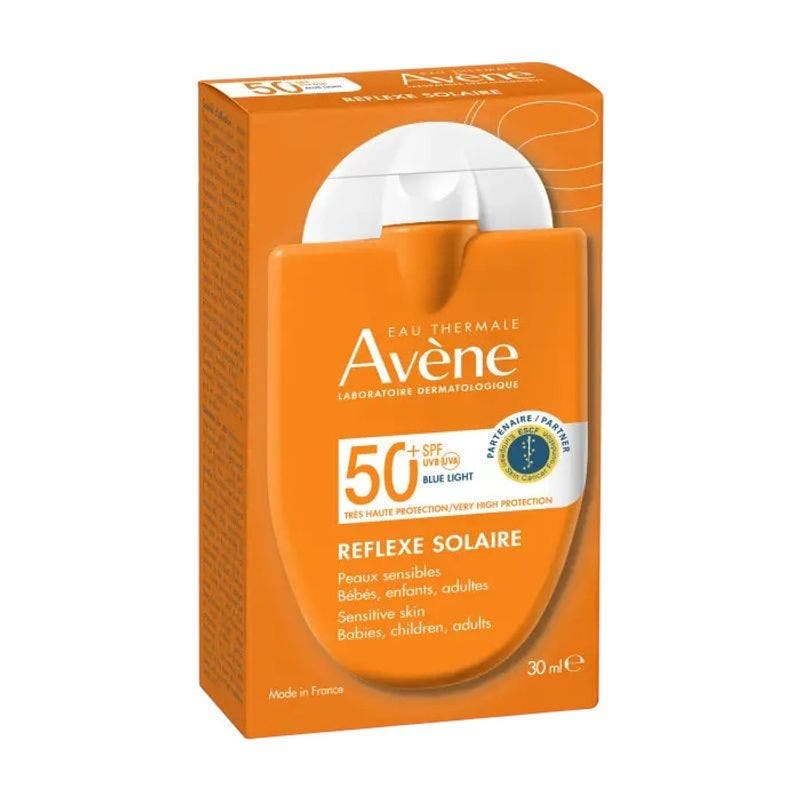 Eau Thermale Avene Reflexe Solaire Spf50+ Bebe Bambini Adulto 30 Ml