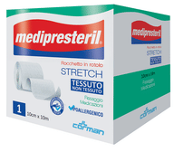 MEDIPRESTERIL ROCCHETTO ROTOLO STRETCH TESSUTO NON TESSUTO 10 CM X 1000 CM
