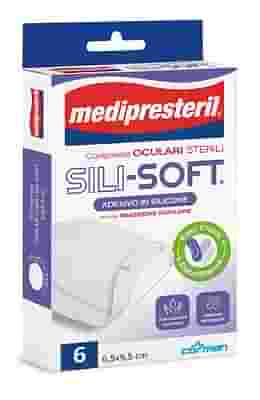 MEDIPRESTERIL COMPRESSA OCULARE ADESIVE WHITE SILICON 6 PEZZI