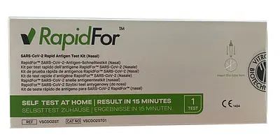 TEST ANTIGENICO RAPIDO COVID-19 RAPIDFOR AUTODIAGNOSTICO DETERMINAZIONE QUALITATIVA ANTIGENI SARS-COV-2 IN TAMPONI NASALI MEDIANTE IMMUNOCROMATOGRAFIA TEST ANTIGENICO RAPIDO COVID-19 RAPIDFOR AUTODIAGNOSTICO DETERMINAZIONE QUALITATIVA ANTIGENI SARS-COV-2 IN TAMPONI NASALI MEDIANTE IMMUNOCROMATOGRAFIA