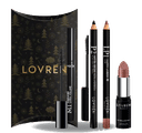 LOVREN KIT 1 NATALE 2022 CON MASCARA M1 + MATITA OCCHI P2 + MATITA LABBRA LP1 + ROSSETTO CREAMY R1