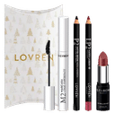 LOVREN KIT 2 NATALE 2022 CON MASCARA M2 + MATITA OCCHI P2 + MATITA LABBRA LP2 + ROSSETTO CREAMY R2