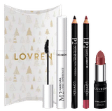 LOVREN KIT 2 NATALE 2022 CON MASCARA M2 + MATITA OCCHI P2 + MATITA LABBRA LP2 + ROSSETTO CREAMY R2