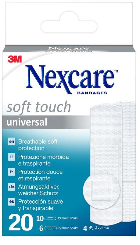 CEROTTO NEXCARE SOFT TOUCH 20 PEZZI ASSORTITI