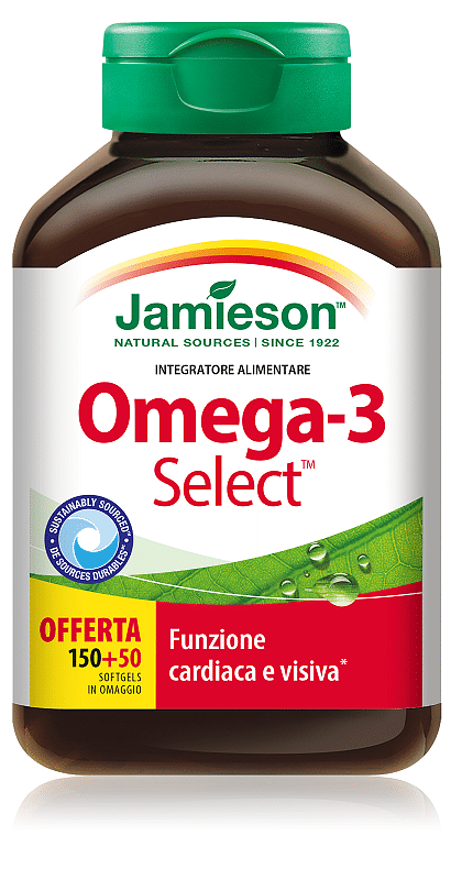 Jamieson Omega 3 Select 150 + 50 Softgels