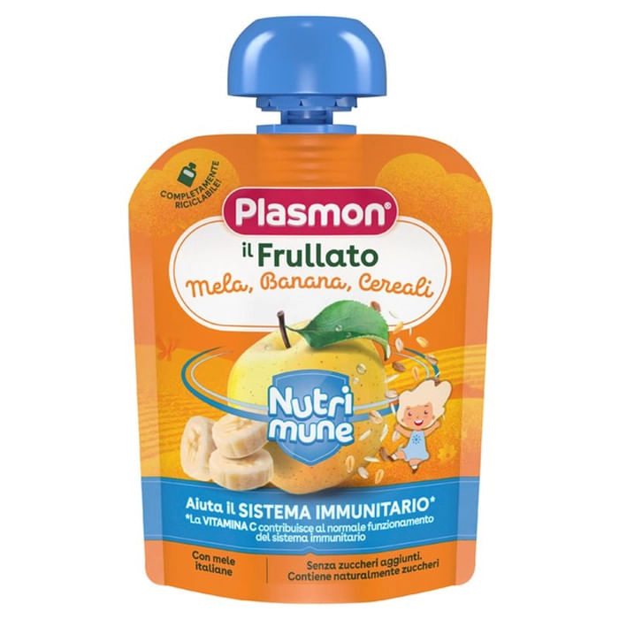PLASMON NUTRI-MUNE MELA/BANANA/CEREALI 85 G