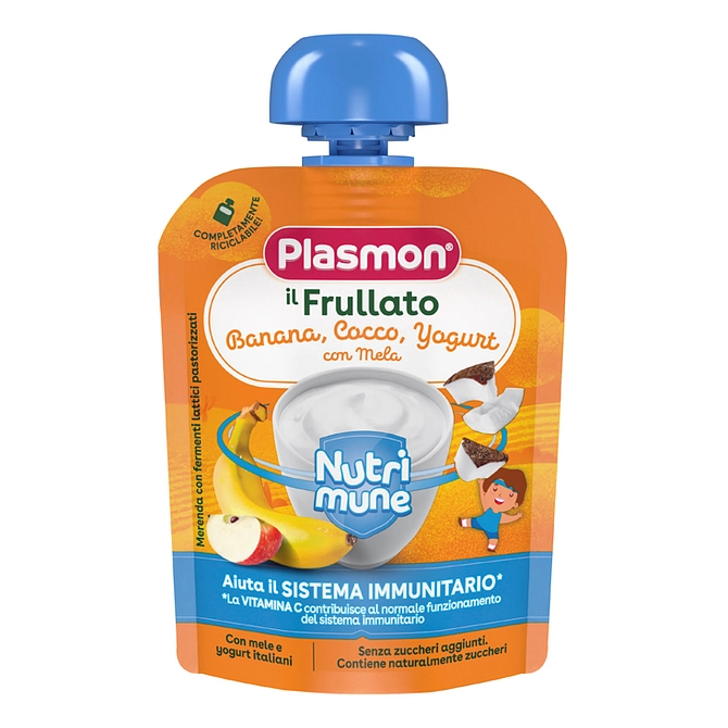 Plasmon Nutri Mune Banana/Cocco/Yogurt Con Mela 85 G