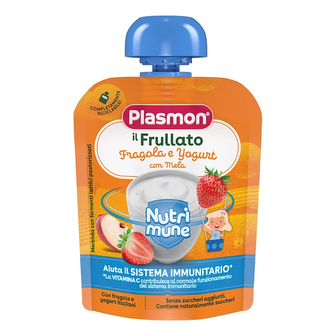 Plasmon Nutri Mune Fragola/Yogurt Con Mela 85 G
