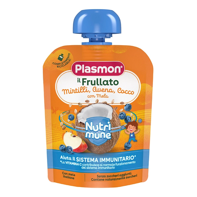Plasmon Nutri Mune Mirtillo/Avena/Cocco Con Mela 85 G