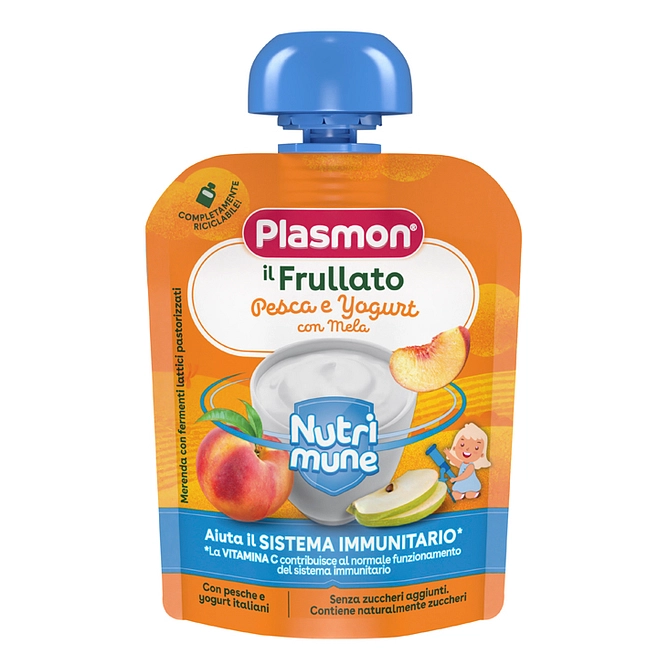 Plasmon Nutri Mune Pesca/Yogurt Con Mela 85 G