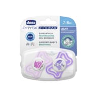 CHICCO SUCCHIETTO LIGHT ROSA SILICONE 2-6M 2 PEZZI