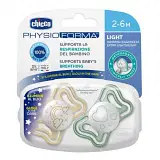 CHICCO SUCCHIETTO LIGHT LUMI SILICONE 2-6M 2 PEZZI