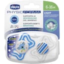 CHICCO SUCCHIETTO LIGHT AZZURRO SILICONE 6-16M 2 PEZZI