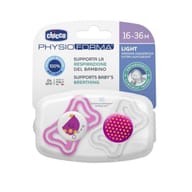 CHICCO SUCCHIETTO LIGHT ROSA SILICONE 16-36M 2 PEZZI