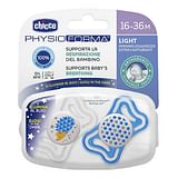 CHICCO SUCCHIETTO LIGHT AZZURRO SILICONE 16-36M 2 PEZZI