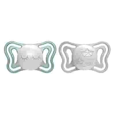 CHICCO SUCCHIETTO LIGHT LUMI SILICONE 16-36M 2 PEZZI