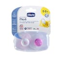CHICCO SUCCHIETTO MICRO GIRL SILICONE 0-2M 2 PEZZI