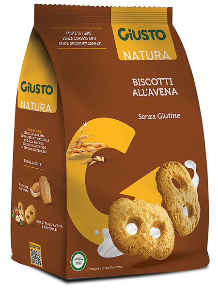 Giusto Senza Glutine Biscotti Avena 250 G