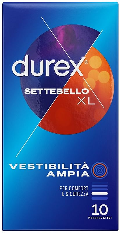 Profilattico Durex Settebello Extralarge 10 Pezzi