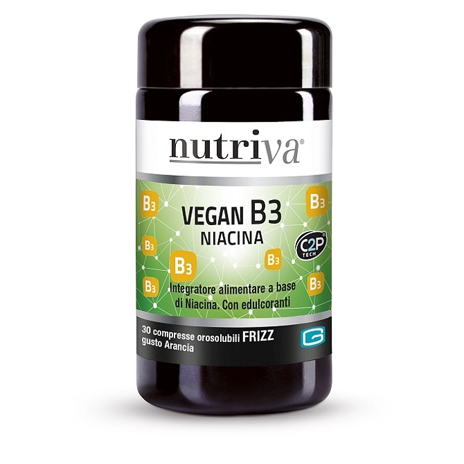 Nutriva Vegan B3 Fizz 30 Compresse Arancia