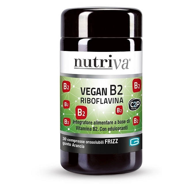 Nutriva Vegan B2 Fizz 30 Compresse Arancia