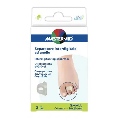 SEPARATORE DITA MASTER-AID FOOTCARE CON ANELLO SMALL 2 PEZZI C17 SEPARATORE DITA MASTER-AID FOOTCARE CON ANELLO SMALL 2 PEZZI C17