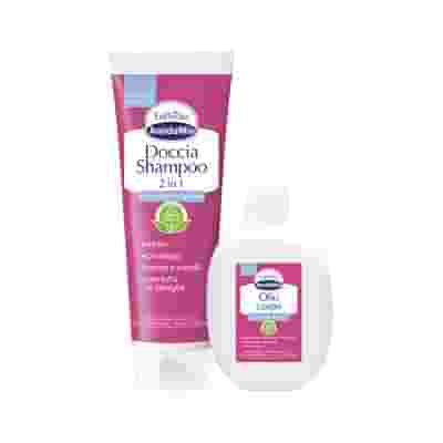 EUPHIDRA BOX AMIDOMIO COCCOLE NANNA 1 OLIO CORPO 200 ML + 1 DOCCIA SHAMPOO 250 ML