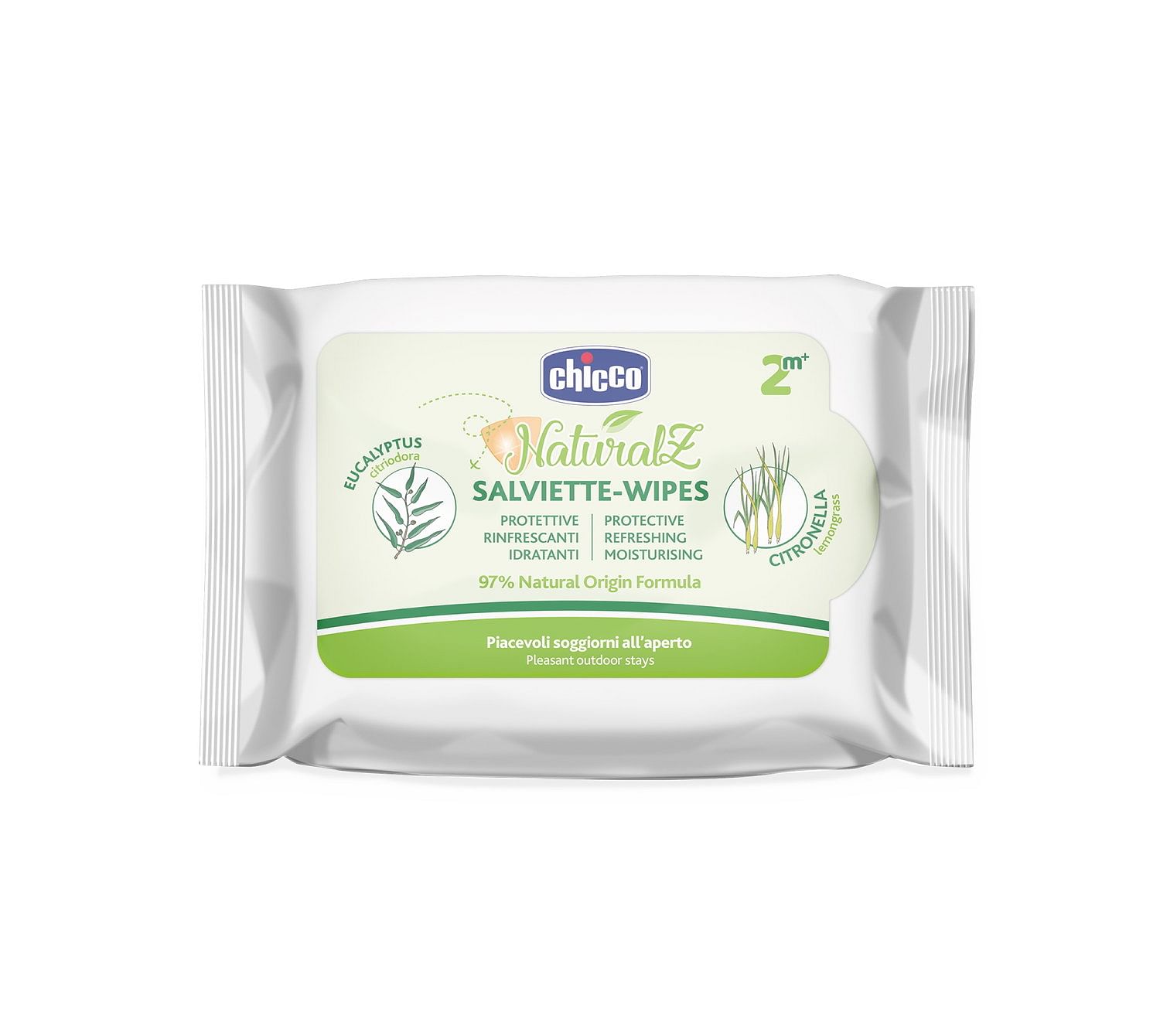 Chicco Zanza Salviette Naturale 20 Pezzi