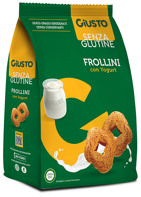 Giusto Senza Glutine Frollini Yogurt 250 G