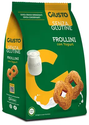 GIUSTO SENZA GLUTINE FROLLINI YOGURT 250 G GIUSTO SENZA GLUTINE FROLLINI YOGURT 250 G