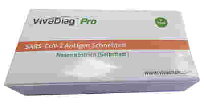TEST ANTIGENICO RAPIDO COVID-19 VIVADIAG PRO AUTODIAGNOSTICO DETERMINAZIONE QUALITATIVA ANTIGENI SARS-COV-2 IN TAMPONI NNASALI/NASOFARINGEI/OROFARINGEI MEDIANTE IMMUNOCROMATOGRAFIA