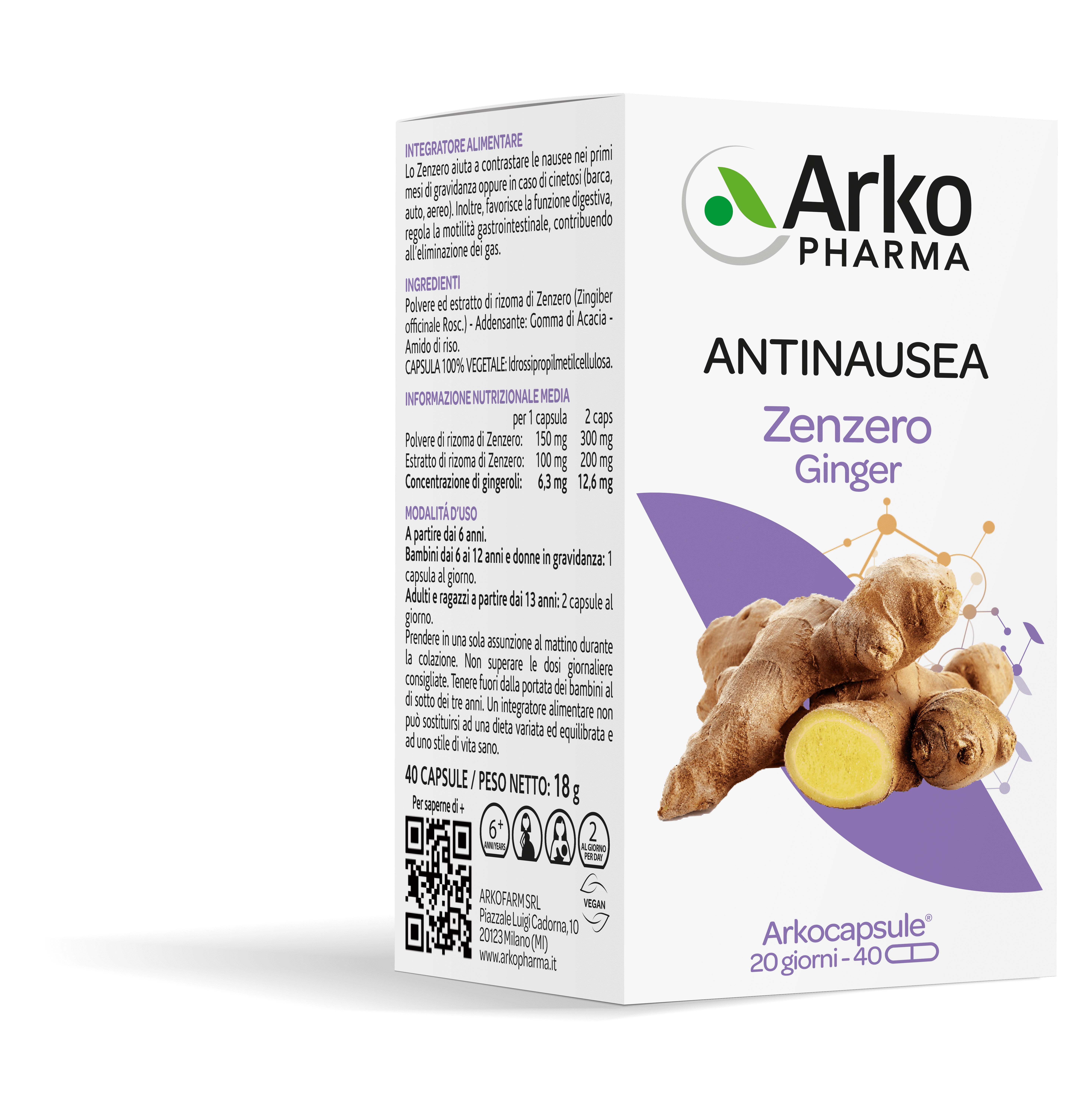 ARKOCPS ZENZERO 40 CAPSULE