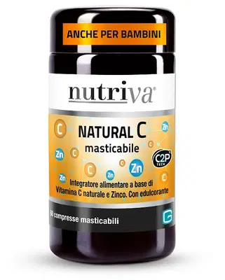 NUTRIVA NATURAL C 60 COMPRESSE MASTICABILI NUTRIVA NATURAL C 60 COMPRESSE MASTICABILI