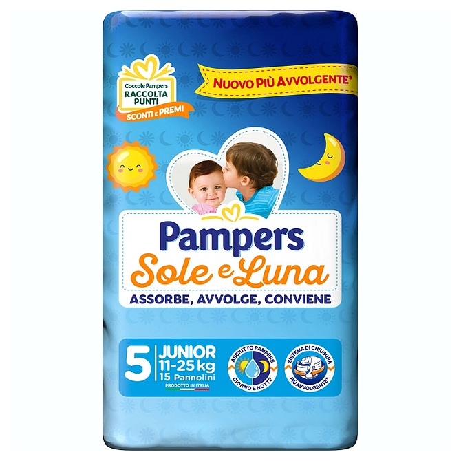 Pampers Sole&Luna Junior 15 Pezzi