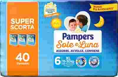 PAMPERS SOLE LUNA TRIO XL 40 PEZZI