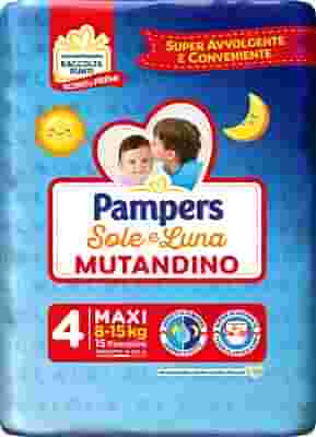 PAMPERS SOLE LUNA MUTANDINA MAXI 15 PEZZI