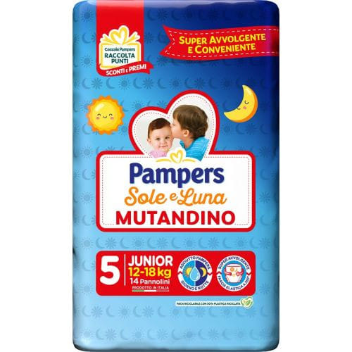 PAMPERS SOLE LUNA MUTANDINA JUNIOR 14 PEZZI