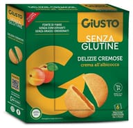 GIUSTO SENZA GLUTINE DELIZIE CREMOSE ALBICOCCA 6 CONFEZIONI DA 30 G
