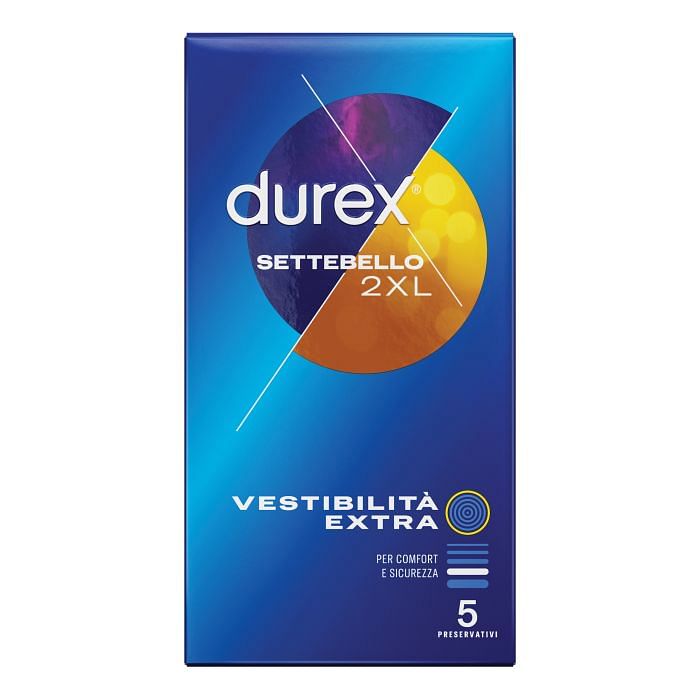 Profilattico Durex Settebello 2 Xl 5 Pezzi